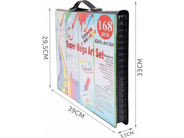 Iso Trade for maling i koffert 168 stk sort