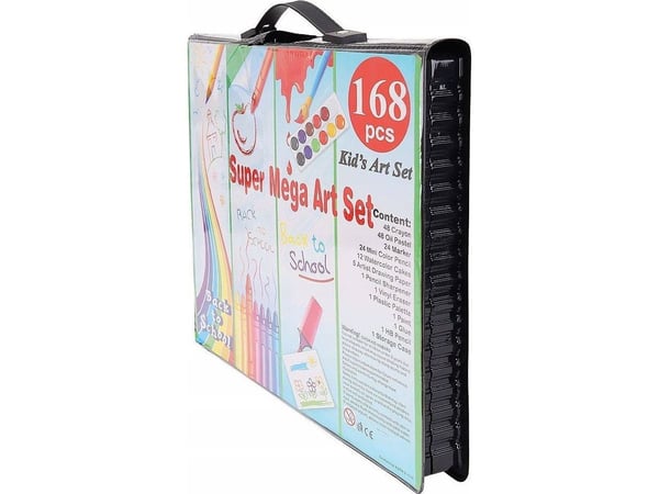 Iso Trade for maling i koffert 168 stk sort