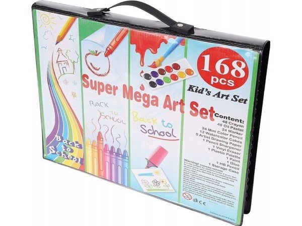 Iso Trade for maling i koffert 168 stk sort