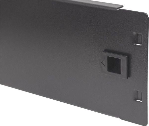 Techly maskeringspanel 2U 19" Snap-on svart (I-CASE BLANK-2-SCLTY)