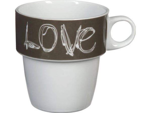 Art-Pol sett med 6 kopper Love 260 ml
