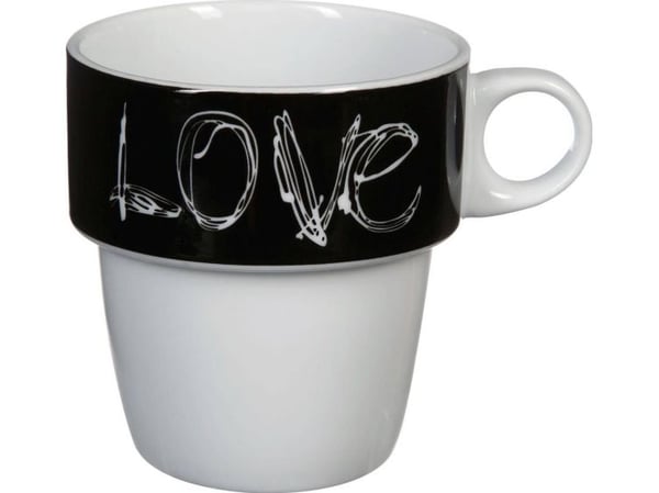 Art-Pol sett med 6 kopper Love 260 ml