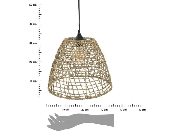 Hengelampe Atmosphera Juras žoles skjerm JADA, kjeglelampe, Ø 28,5 cm