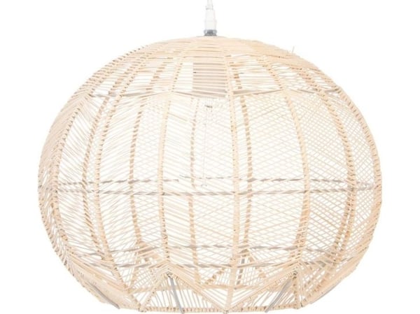 Ripustus Atmosphera Lamp Rottinki valaisin pöydän yläpuolella KITA, Ø 38 cm
