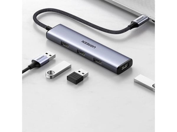 Ugreen USB Type C HUB splitter - 4x USB 3.2 Gen 1 sølv (CM473 20841)