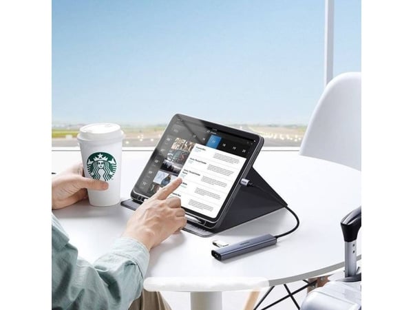 Ugreen USB Type C HUB splitter - 4x USB 3.2 Gen 1 sølv (CM473 20841)