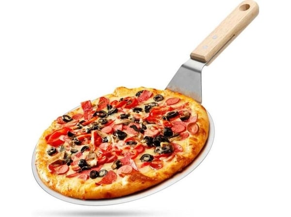 Brunbeste pizzaspade/spatla 30 cm med tillbehör 2935