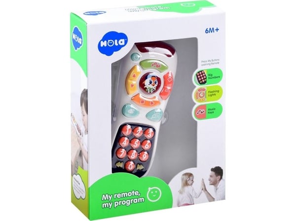 HOLA interaktiv TV-fjernkontroll med store knapper (ZA3734)