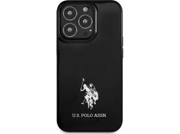 U.S. Polo Assn USHCP13LUMHK hårt skal för Apple iPhone 13 Pro / 13 6,1" i svart med Horses-logga