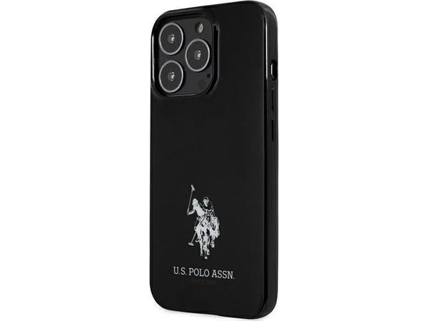 U.S. Polo Assn USHCP13LUMHK hårt skal för Apple iPhone 13 Pro / 13 6,1" i svart med Horses-logga