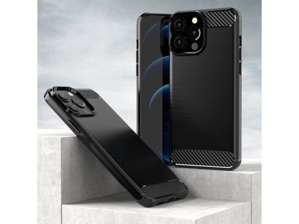 Hurtel Carbon Case fleksibelt deksel til iPhone 13 Pro Max svart