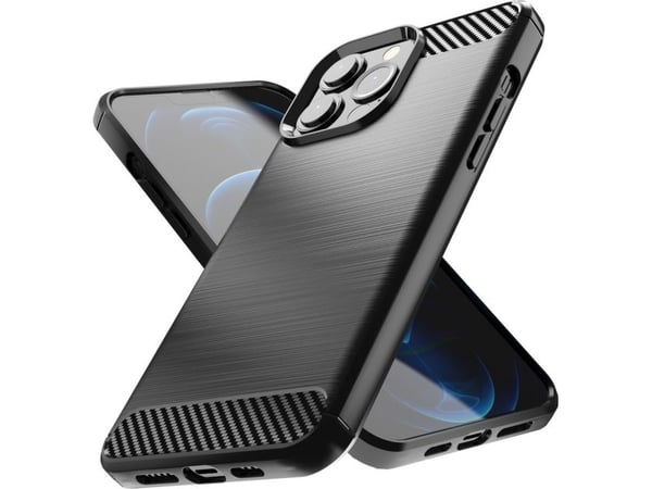 Hurtel Carbon Case fleksibelt deksel til iPhone 13 Pro Max svart