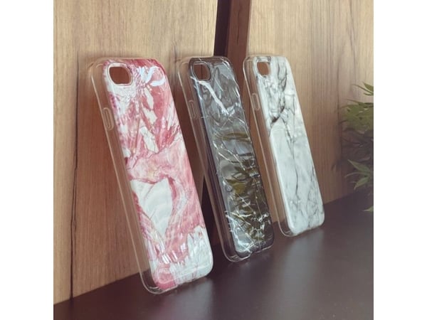 Wozinsky Wozinsky Marble Gel Deksel Marmor Samsung Galaxy A02s EU rosa