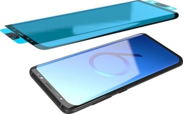 3D Edge Nano Flexi Glass hybrid skjermbeskytter med ramme for Samsung Galaxy S21+ 5G (S21 Plus 5G) - svart