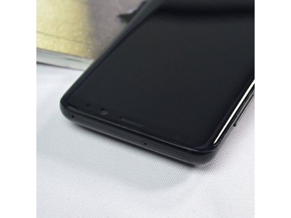 3D Edge Nano Flexi Glass hybrid skjermbeskytter med ramme for Samsung Galaxy S21+ 5G (S21 Plus 5G) - svart