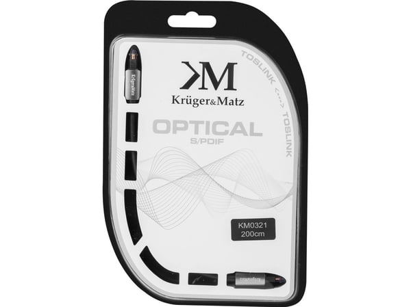 Optisk kabel TOSLINK-TOSLINK 2,0 m Kruger & Matz