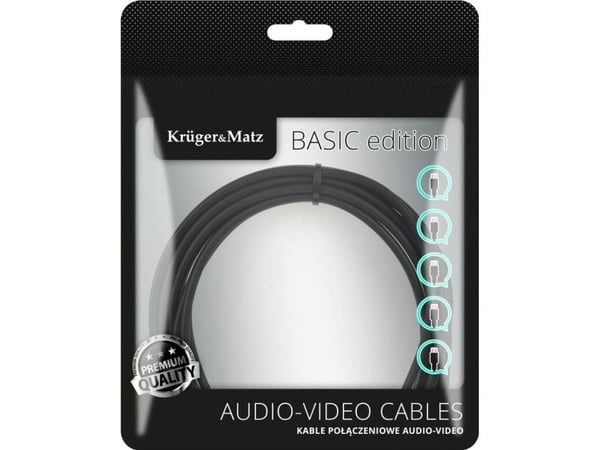 Kruger&Matz Toslink-kabel til Toslink 0,5 m svart (KM1219)