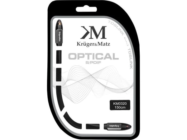 Optisk Toslink-Toslink-kabel 1,5 m Kruger & Matz