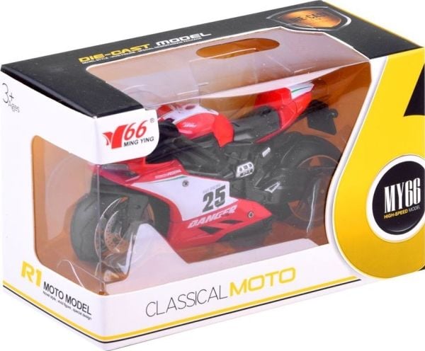 Jokomisiada diecast-modell motorsykkel med trekklek toy ZA3933