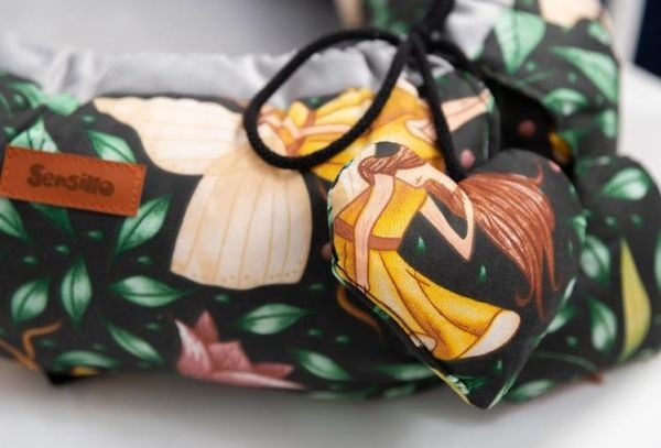 Sensillo KOKON VELVET 80x45 grønn snor /8786