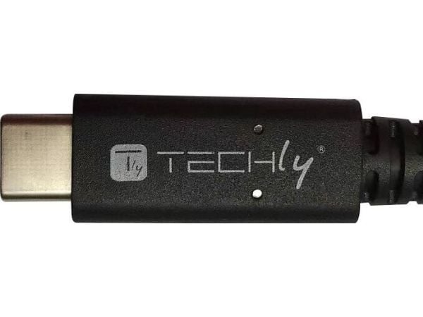 Techly ICOC MUSB40-CMCM08, 0,8 m, USB C, USB C, USB4 Gen 3x2, 40 Gbit/s, Sort