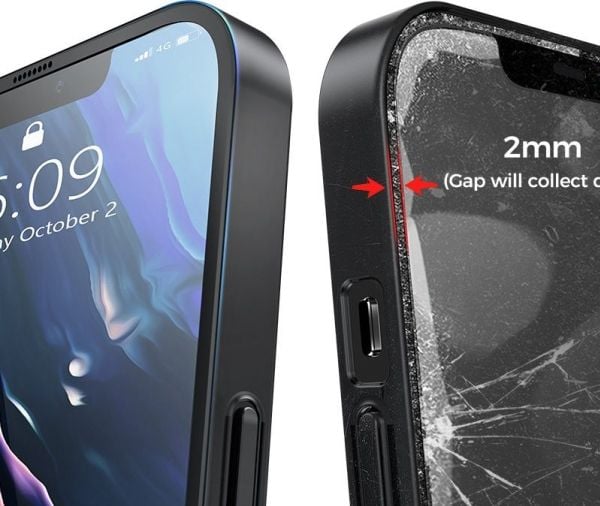 Joyroom 360 deksel forside og bak til iPhone 13 Pro Max + herdet glass skjermbeskytter blå (JR-BP928 blue)