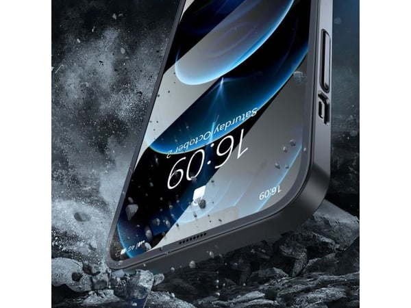 Joyroom 360 komplett deksel forside og bak til iPhone 13 Pro Max + skjermbeskytter i herdet glass rød (JR-BP928 red)