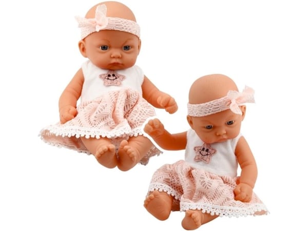 LeanToys baby 25 cm i beige klær 24448 55761