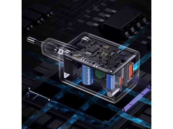 Baseus Super Si Pro laddare USB + USB-C 30W - Juodas