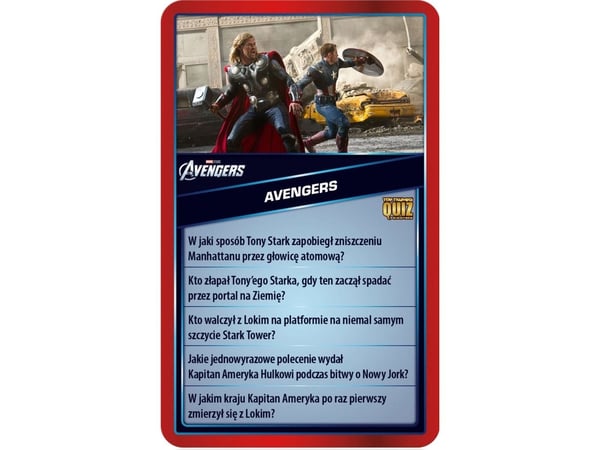 Winning Moves Populærste korte quiz 500 „Marvel“-spørsmål