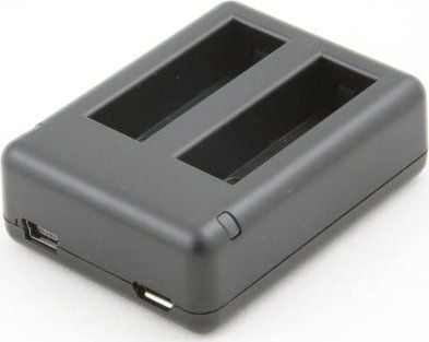 Xrec dobbellader USB til AHDBT-401 / GoPro Hero 4 Black (svart/sølv)