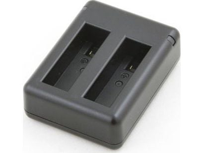 Xrec dobbellader USB til AHDBT-401 / GoPro Hero 4 Black (svart/sølv)