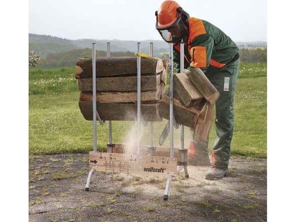 wolfcraft GmbH 5121000, Vedholder, Metall, Tre, Sort, Grå, Tre, 150 kg, 700 mm, 675 mm