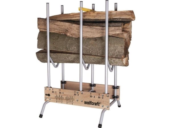wolfcraft GmbH 5121000, Vedholder, Metall, Tre, Sort, Grå, Tre, 150 kg, 700 mm, 675 mm