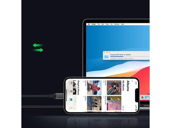 UGREEN US387 USB-C till Lightning-kabel 1 m
