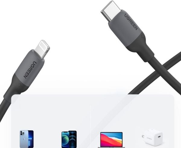 UGREEN US387 USB-C till Lightning-kabel 1 m