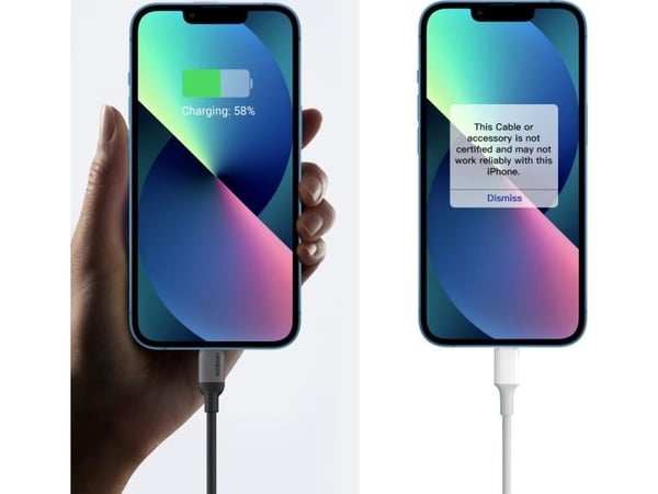 UGREEN US387 USB-C till Lightning-kabel 1 m
