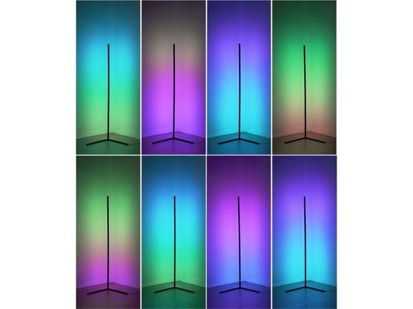Mozos gulvlampe hjørne LC-RGB LED hvit