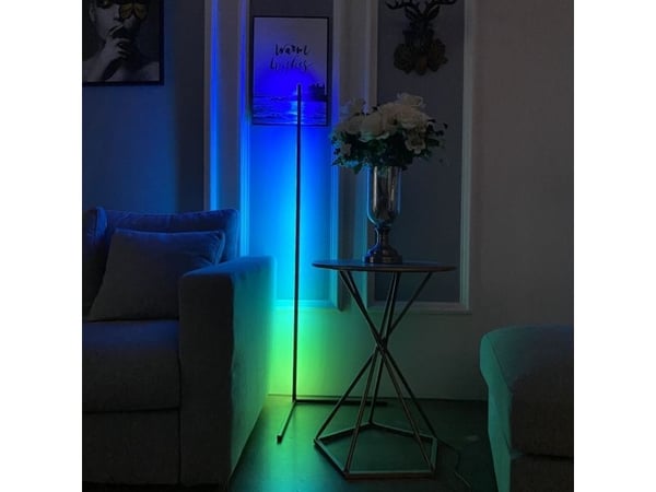 Mozos gulvlampe hjørne LC-RGB LED hvit
