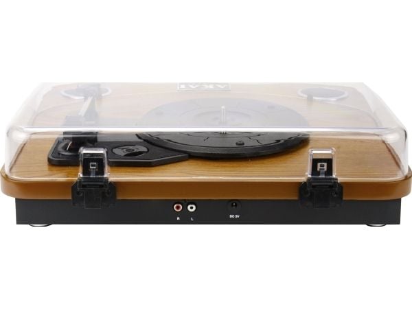 Akai ATT-11BT reimdrevet platespiller 33, 45, 78 RPM, brun