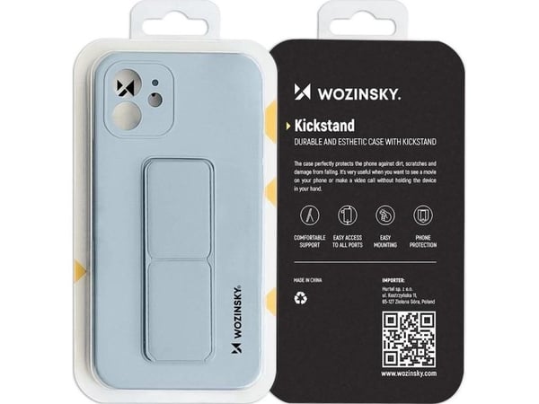 Wozinsky Kickstand-deksel i silikon med stativ for Samsung Galaxy A22 4G - rød