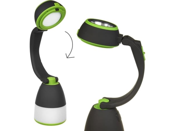Maclean MCE298 LED campinglampe med 3 lysmoduser – stasjonær og sammenleggbar utendørs lanterne
