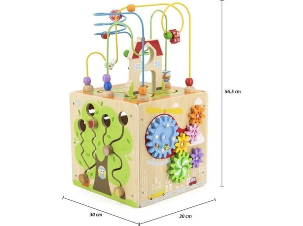 Viga 44591 pedagogisk kub 5-i-1 med rymdmaze