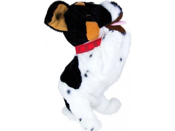 Madej interaktiv bamse Figo hund som reagerer på kommandoer Jack Russell Terrier