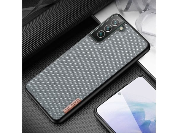 Dux Ducis Fino etui i nylon til Samsung Galaxy S22 + (S22 Plus) - blå