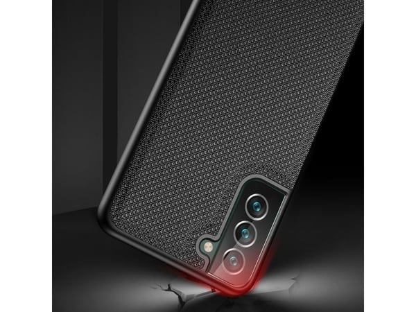 Dux Ducis Fino etui i nylon til Samsung Galaxy S22 + (S22 Plus) - blå