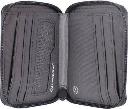 Lifeventure RFID Bi-Fold Wallet, återvunnen, grå