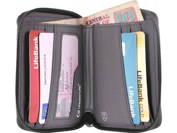 Lifeventure RFID Bi-Fold Wallet - marinblå