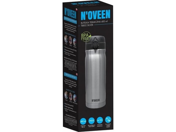 Noveen lämpöpullo NOVEEN 400 ml TB802 hopeinen