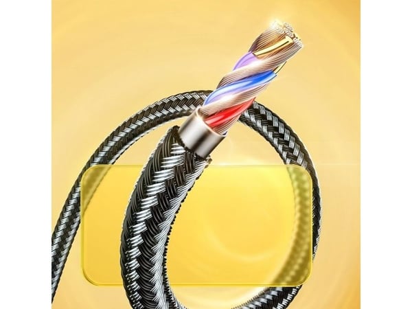 Joyroom USB-A til Lightning-kabel 2 m svart (6941237151001)